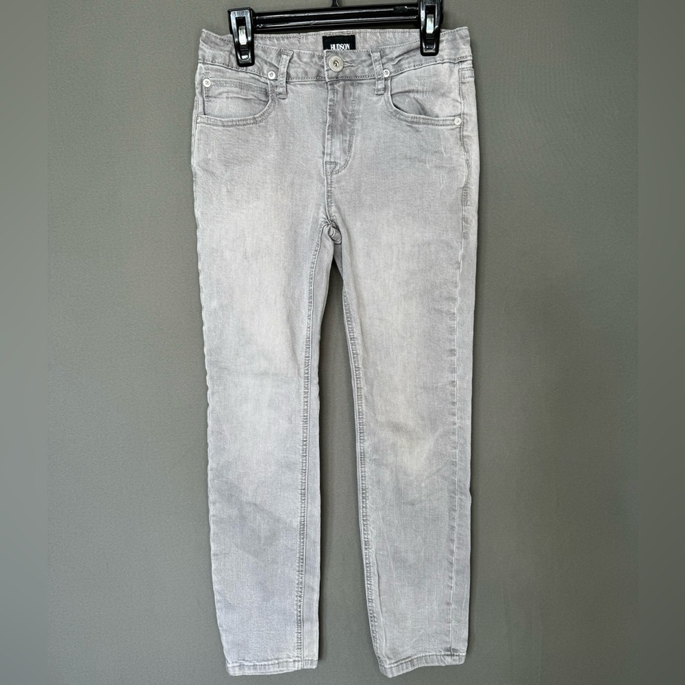 Hudson gray straight leg jeans